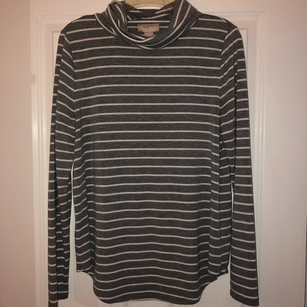 LOFT light weight cowl neck sweater